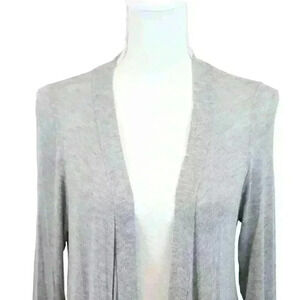 Full Tilt Essentials Ombre Gray & Navy Blue Long Cardigan Size Small Made in USA